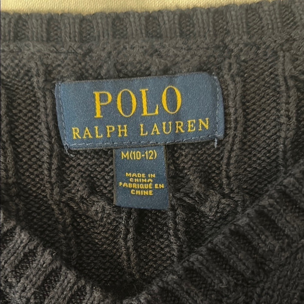 Polo by Ralph Lauren dark blue sweater vest - Picture 3 of 3